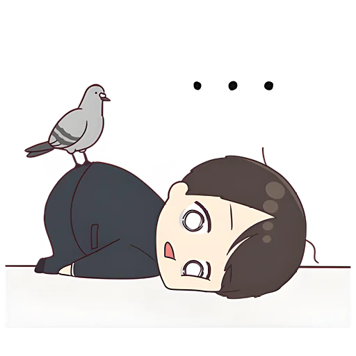 😐 Стикер «Деловой-кун 2» для Telegram