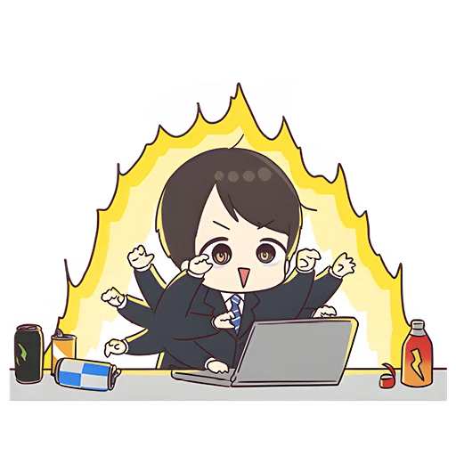 ⚡️ Стикер «Деловой-кун 2» для Telegram