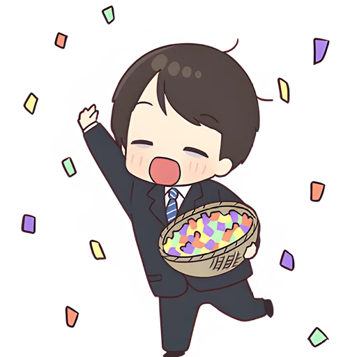 🥳 Стикер «Деловой-кун 2» для Telegram