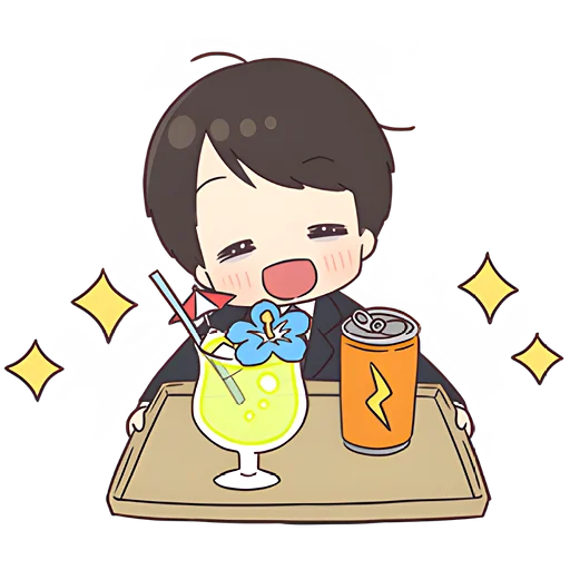 🍹 Стикер «Деловой-кун 2» для Telegram
