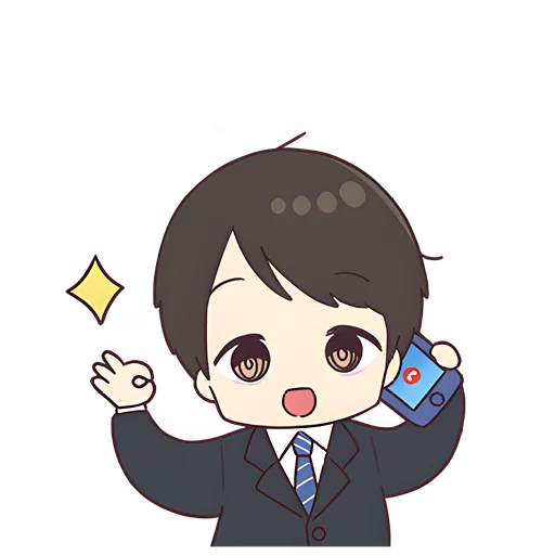 👌 Стикер «Деловой-кун 2» для Telegram