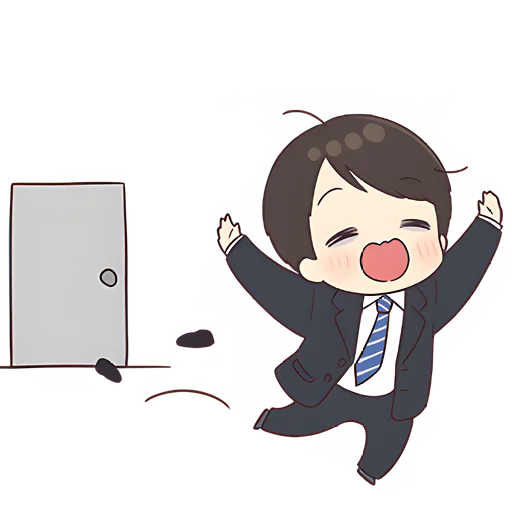 🏃‍♂ Стикер «Деловой-кун 2» для Telegram
