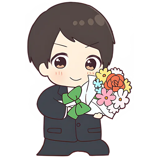 💐 Стикер «Деловой-кун» для Telegram