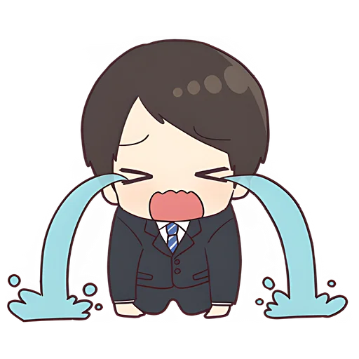 😭 Стикер «Деловой-кун» для Telegram