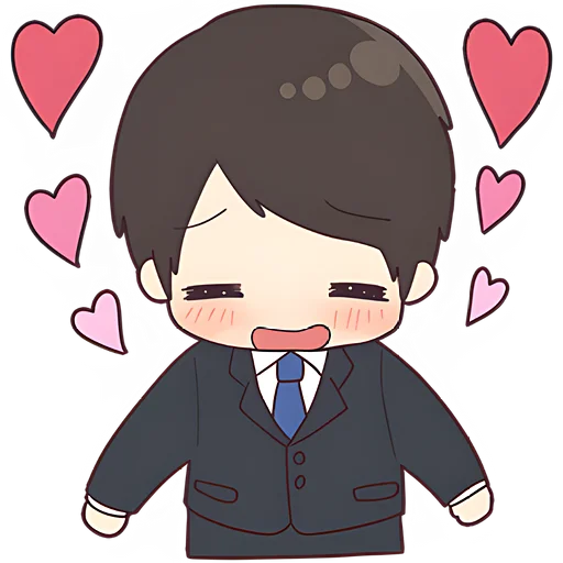 🥰 Стикер «Деловой-кун» для Telegram