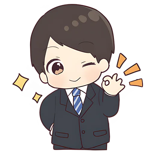 👌 Стикер «Деловой-кун» для Telegram