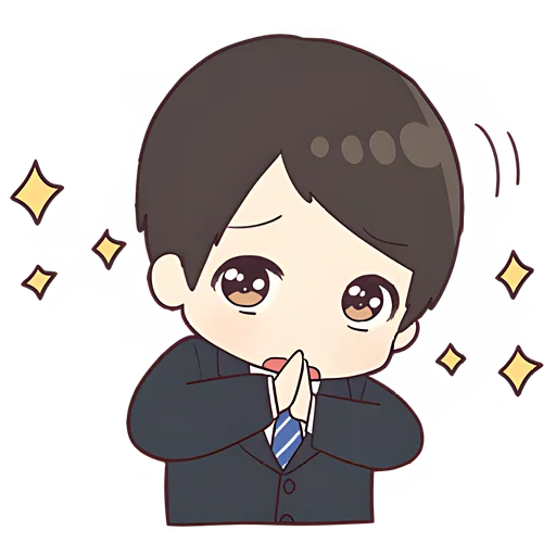🥺 Стикер «Деловой-кун» для Telegram