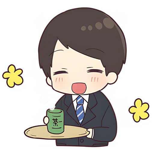 ☕ Стикер «Деловой-кун» для Telegram