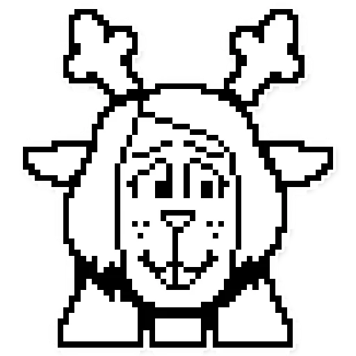🦌 Стикер «Deltarune Sprites» для Telegram