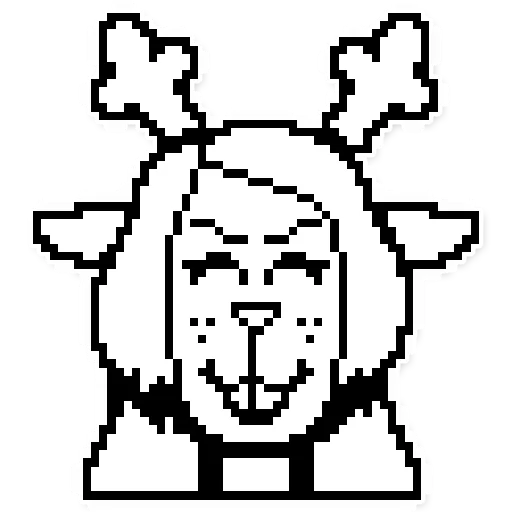 🦌 Стикер «Deltarune Sprites» для Telegram