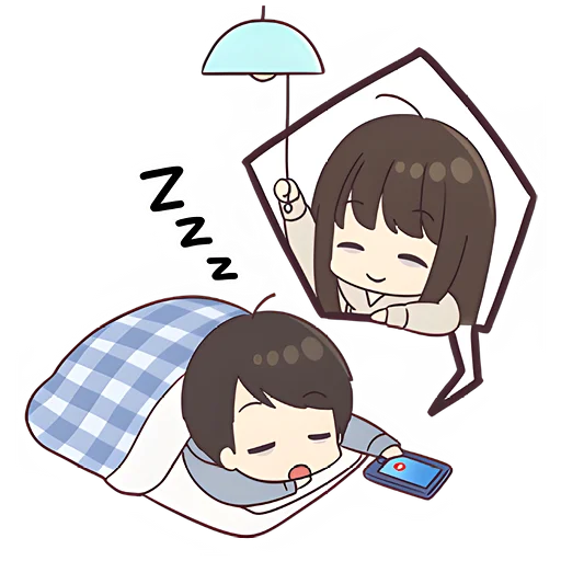 😴 Стикер «Деловая-тян 2» для Telegram