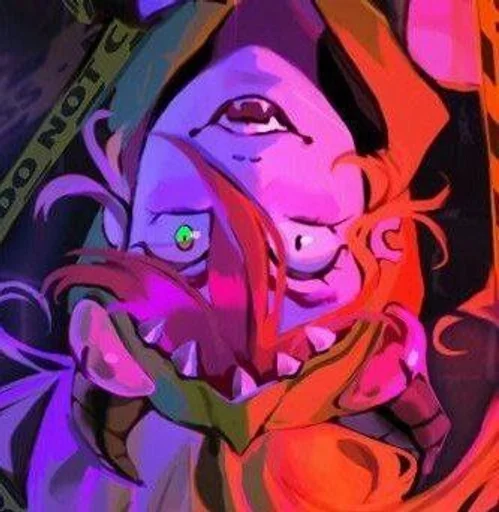 🦠 Стикер «Villainous» для Telegram