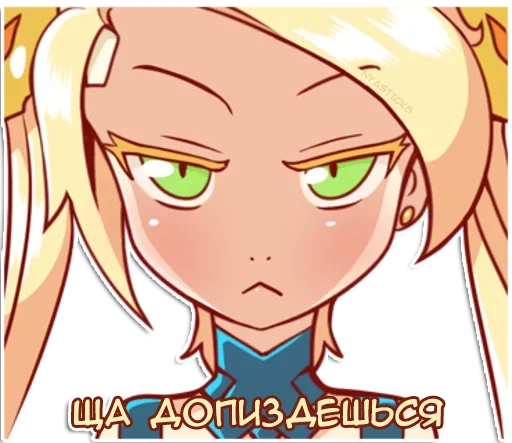 😡 Стикер «Демон-тян» для Telegram