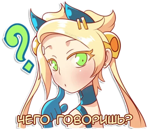 🤷‍♂️ Стикер «Демон-тян» для Telegram