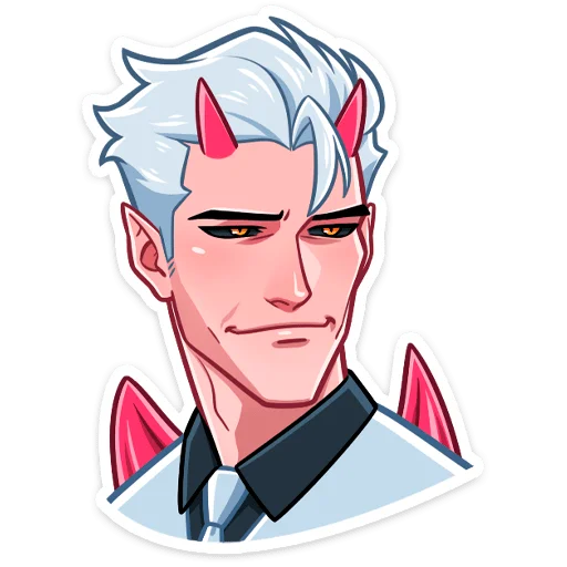 😈 Стикер «Поставляется как стиль к набору -> [Дьявол и Дьяволица]» для Telegram