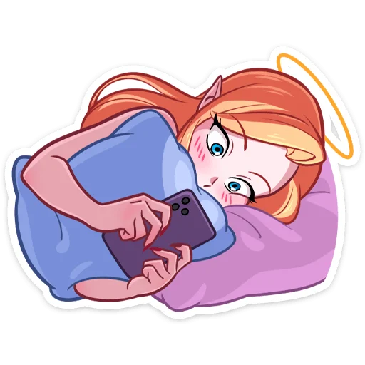 📱 Стикер «Поставляется как стиль к набору -> [Дьявол и Дьяволица]» для Telegram