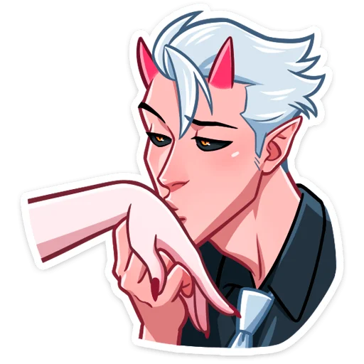 😘 Стикер «Поставляется как стиль к набору -> [Дьявол и Дьяволица]» для Telegram