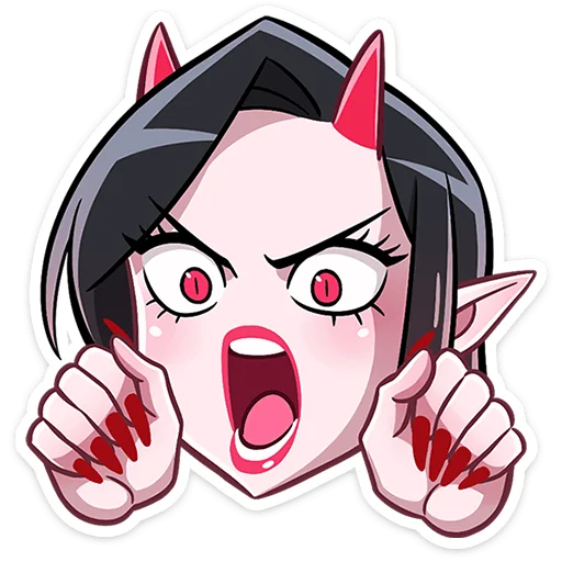 😈 Стикер «Дьяволица 2.0» для Telegram