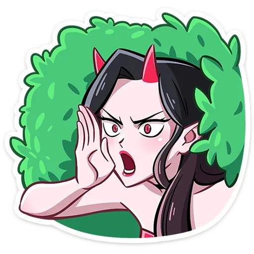 😈 Стикер «Дьяволица 2.0» для Telegram