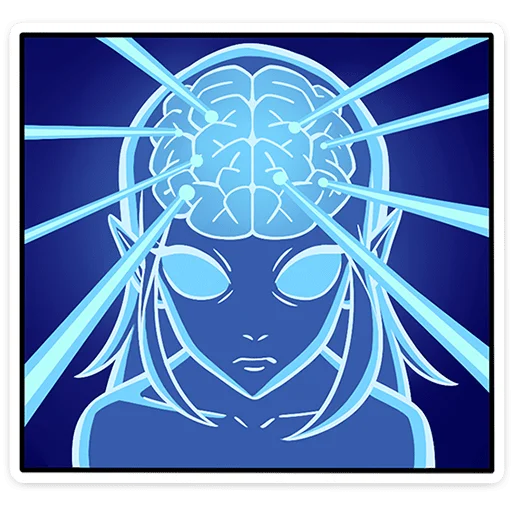 🧠 Стикер «Дьяволица 2.0» для Telegram