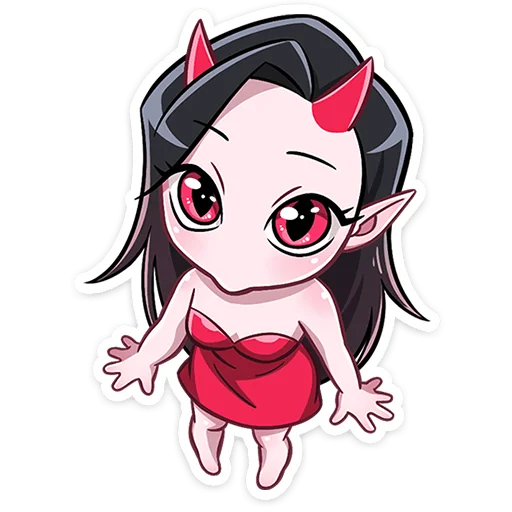 😈 Стикер «Дьяволица 2.0» для Telegram
