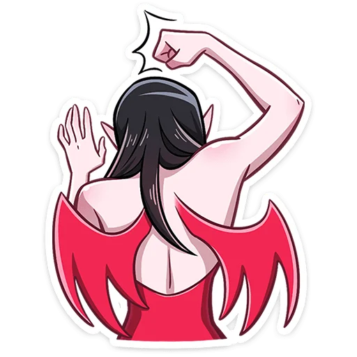 😈 Стикер «Дьяволица 2.0» для Telegram