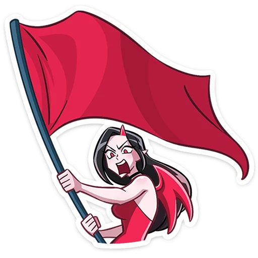 😈 Стикер «Дьяволица 2.0» для Telegram