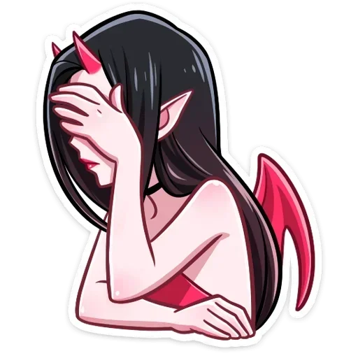 🤦‍♀ Стикер «Дьяволица без надписей» для Telegram