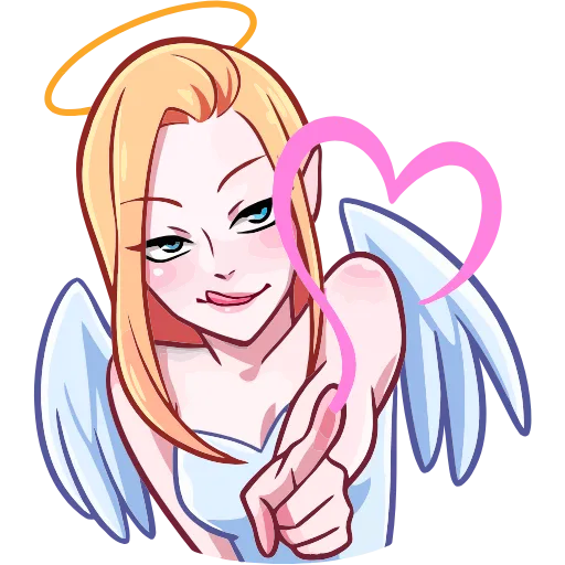 ❤️ Эмодзи «Ангелица Вайолет» для Telegram