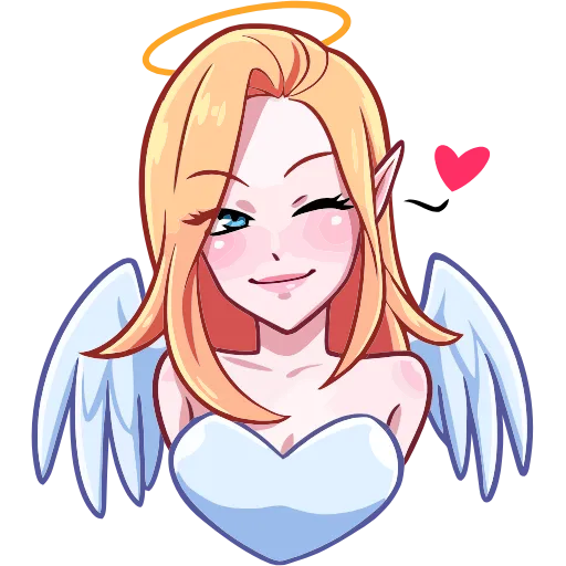 👼 Эмодзи «Ангелица Вайолет» для Telegram