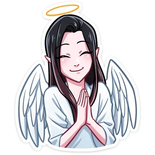 😇 Стикер «Синяя Дьяволица Даниэла» для Telegram
