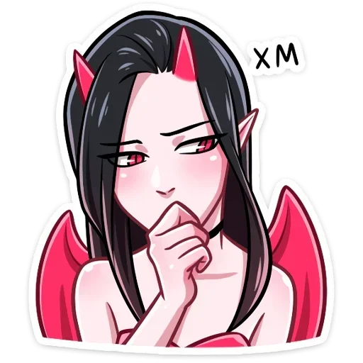🧐 Стикер «Синяя Дьяволица Даниэла» для Telegram