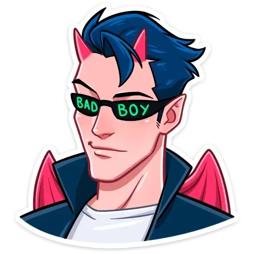😎 Стикер «Адская любовь» для Telegram