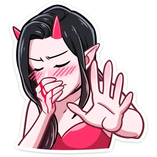 😪 Стикер «Адская любовь» для Telegram