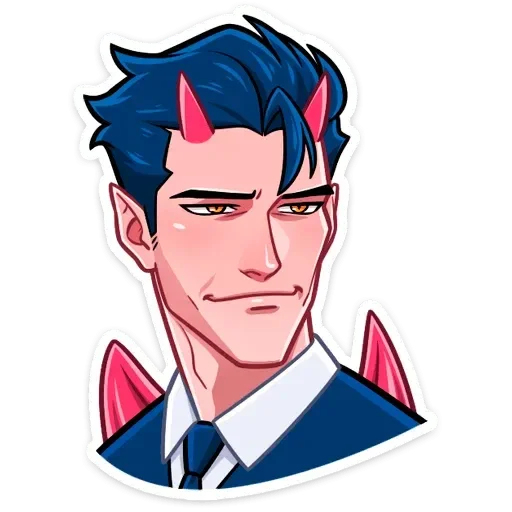 😉 Стикер «Адская любовь» для Telegram