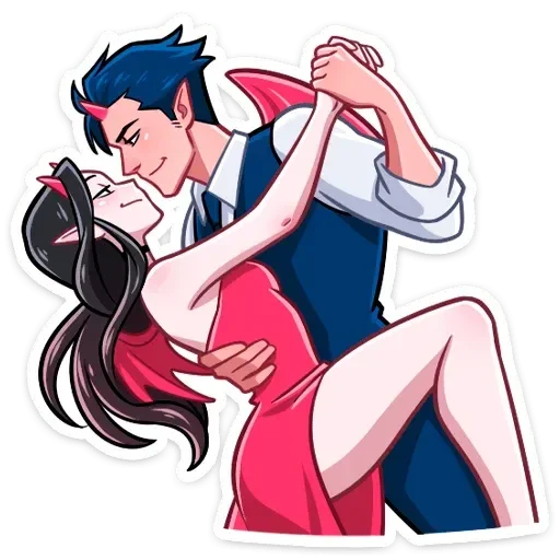🕺 Стикер «Адская любовь» для Telegram
