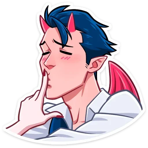 😙 Стикер «Адская любовь» для Telegram