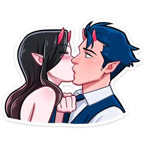 💋 Стикер «Адская любовь» для Telegram