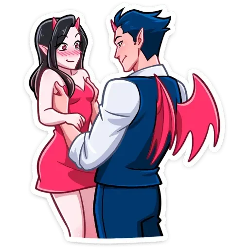 ☺️ Стикер «Адская любовь» для Telegram