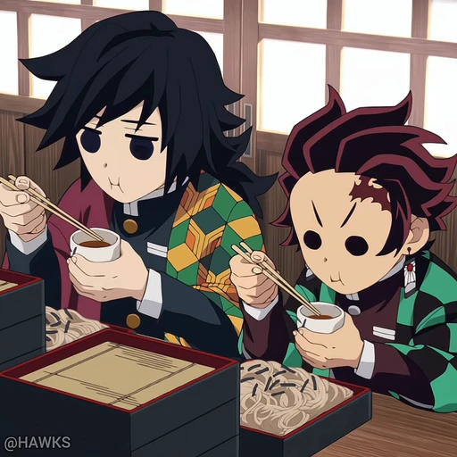🍜 Стикер «Demon Slayer S4» для Telegram