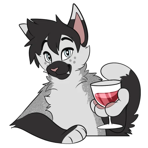 🍷 Стикер «Dencur» для Telegram