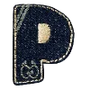 Стикер 16 Denim letters