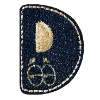 Стикер 4 Denim letters