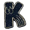 Стикер 11 Denim letters