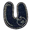 Стикер 21 Denim letters
