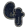 Стикер 31 Denim letters