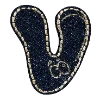 Стикер 22 Denim letters