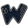 Стикер 23 Denim letters