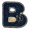 Стикер 2 Denim letters