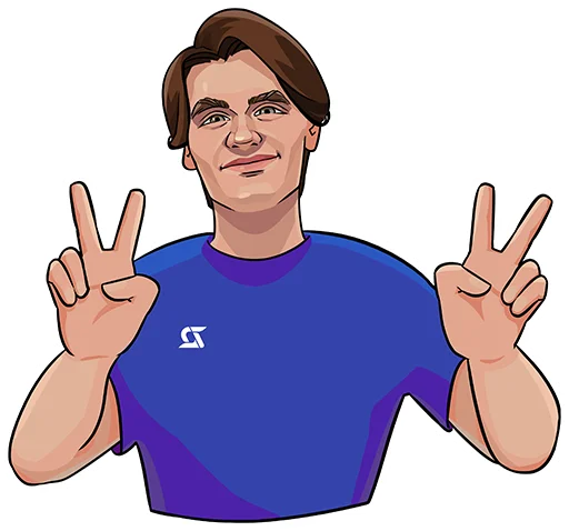 ✌️ Стикер «Денис Гиряев» для Telegram